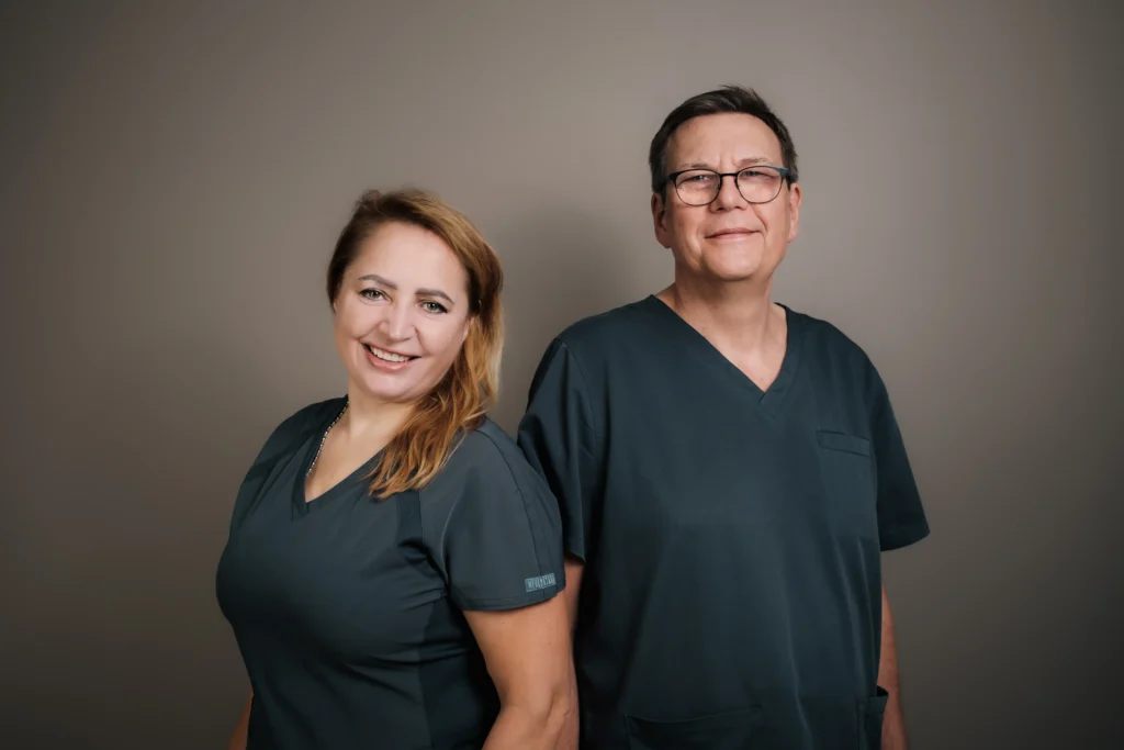 dr n. med. Edyta Wlaźlak i dr hab. n. med. Grzegorz Surkont, uroginekolodzy Centrum Medycznego „Być kobietą…”