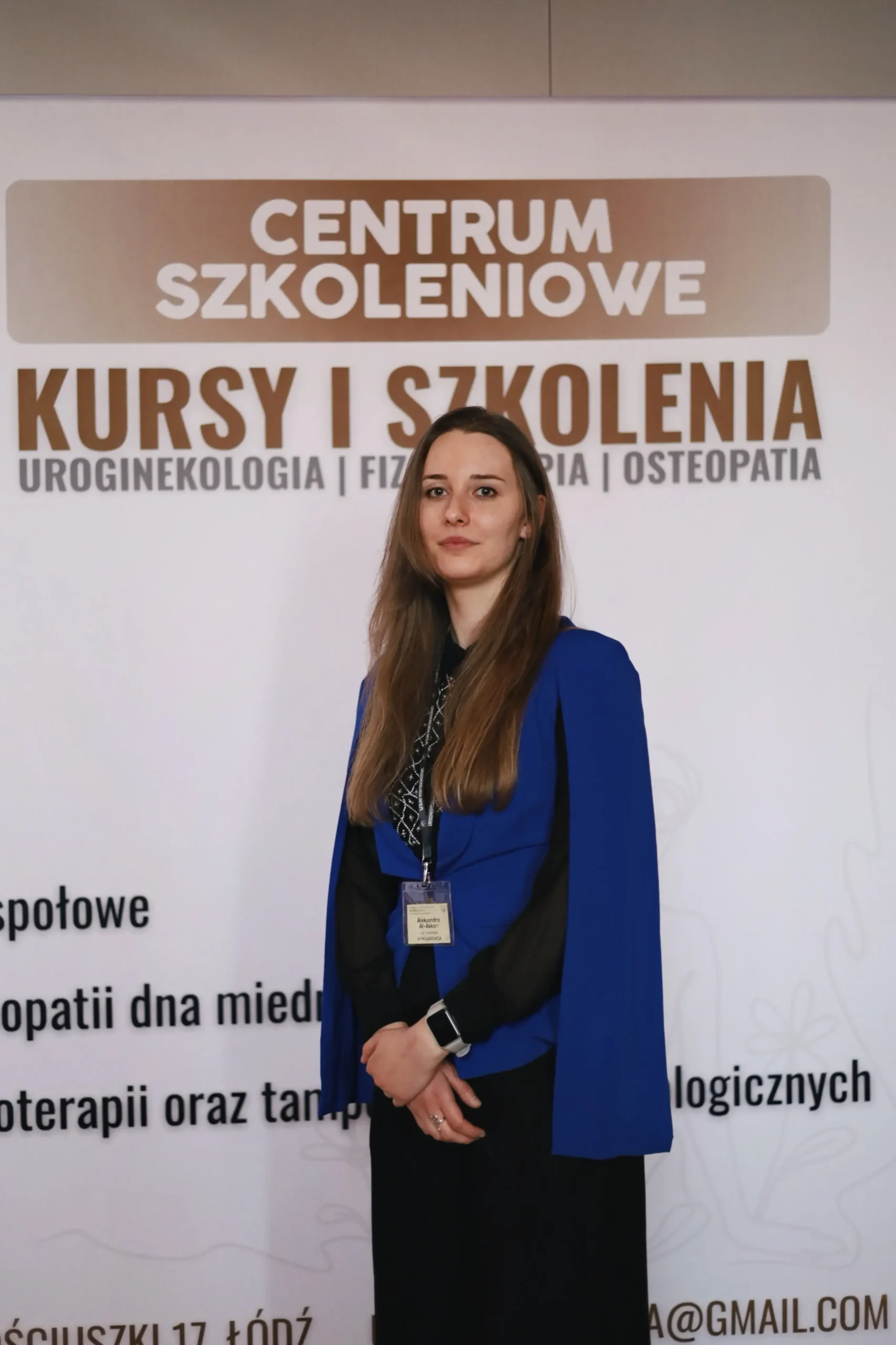 Fizjoterapeutka Aleksandra Al-Askari podczas konferencji Uroginekologia 2026